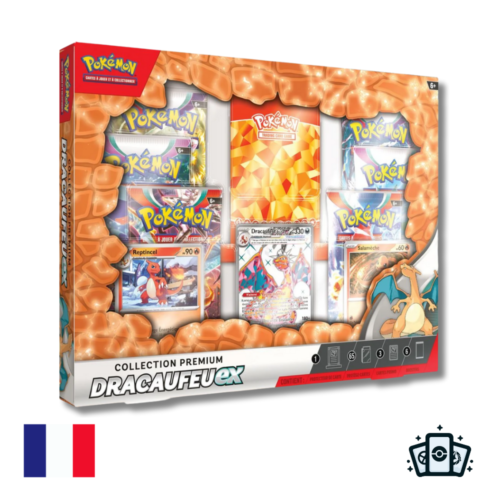 Coffret Collection Premium Dracaufeu Ex - Pokémon : Écarlate et Violet - FR
