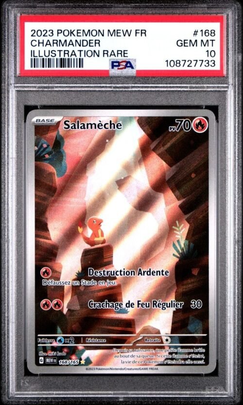 PSA 10 Salamèche AR 168/165 - Pokémon EV3.5 : 151 - FR