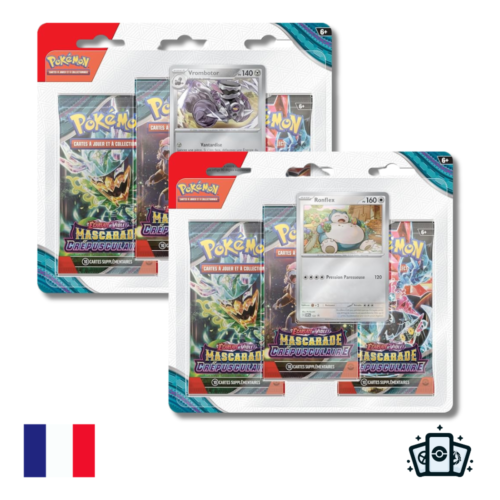 Artset Tripack Pokémon EV6 : Mascarade Crépusculaire - FR