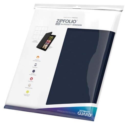 Ultimate Guard Zipfolio 480 - 24-Pocket XenoSkin (Quadrow) - Bleu – Image 6