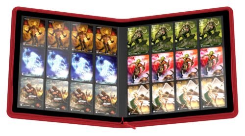 Ultimate Guard Zipfolio 480 - 24-Pocket XenoSkin (Quadrow) - Rouge – Image 3