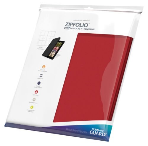 Ultimate Guard Zipfolio 480 - 24-Pocket XenoSkin (Quadrow) - Rouge – Image 6