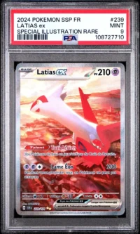PSA 9 Latias ex 239/191- Pokémon EV8 : Etincelles Déferlantes - FR