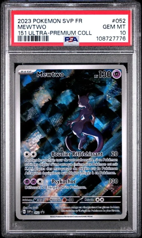 PSA 10 Mewtwo Promo 052 - Pokémon EV3.5 : 151 - FR