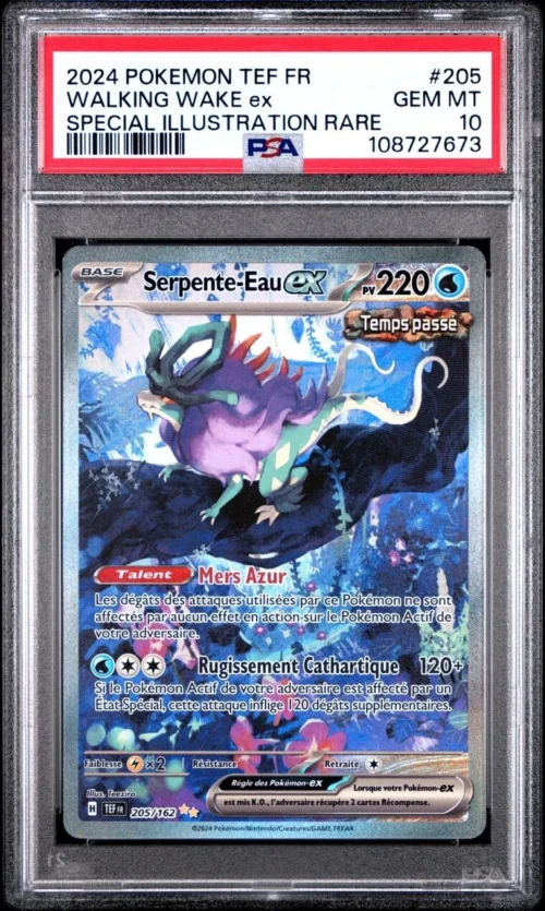 PSA 10 Serpente-Eau ex 205/162 - Pokémon EV5 : Forces Temporelles - FR