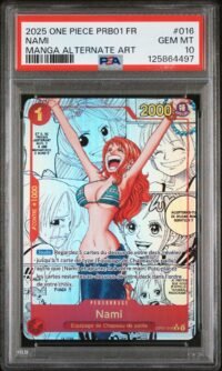PSA 10 Nami Manga OP01-016 One Piece PRB-01 : The Best - Français