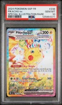 PSA 10 Pikachu ex 238/191 Pokémon EV8 : Étincelles Déferlantes - Français