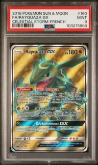 PSA 9 Rayquaza 160/168 Pokémon SL7 : Tempête Céleste - Français