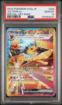 PSA 10 Jolteon ex 209/187 Pokémon sv8a : Terastal Festival - Japanese