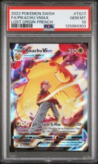 PSA 10 Pikachu Vmax TG17/TG30 Pokémon EB11 : Origine Perdue - Français