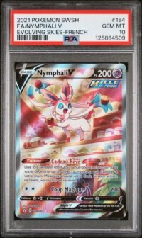 PSA 10 Nymphali V 194/203 Pokémon EB7 : Évolution Céleste - Français