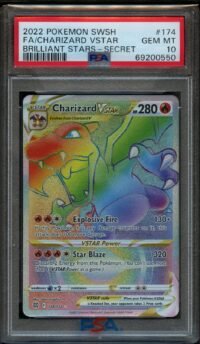 PSA 10 Charizard Vstar 174/172 - Pokémon SWSH : Brilliant Stars - English