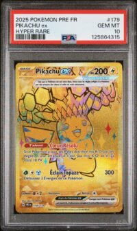 PSA 10 Pikachu ex 179/131 Pokémon EV8.5 : Évolutions Prismatiques - Français