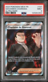 PSA 9 Charisme de Giovanni 197/165 Pokémon EV3.5 : 151 - Français