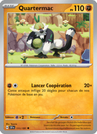 Quartermac 111/252 Pokémon EV08 : Étincelles Déferlantes - Français