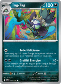 Tag-Tag 121/252 Pokémon EV08 : Étincelles Déferlantes - Français