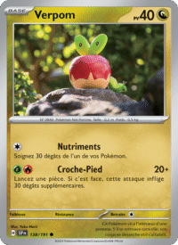 Verpom 138/252 Pokémon EV08 : Étincelles Déferlantes - Français