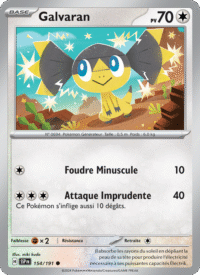 Galvaran 154/252 Pokémon EV08 : Étincelles Déferlantes - Français