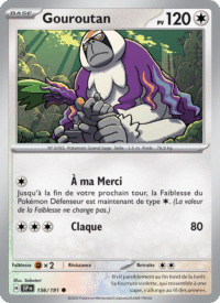 Gouroutan 156/252 Pokémon EV08 : Étincelles Déferlantes - Français