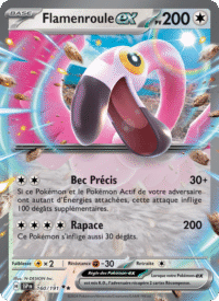 Flamenroule-ex 160/252 Pokémon EV08 : Étincelles Déferlantes - Français