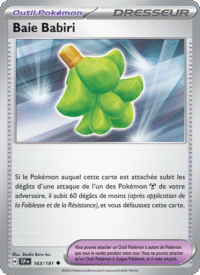 Baie Babiri 163/252 Pokémon EV08 : Étincelles Déferlantes - Français