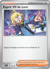 Esprit Vif de Lem 167/252 Pokémon EV08 : Étincelles Déferlantes - Français