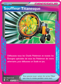 Souffleur Titanesque 182/252 Pokémon EV08 : Étincelles Déferlantes - Français