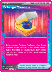 Échange Combiné 186/252 Pokémon EV08 : Étincelles Déferlantes - Français