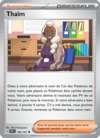 Thaïm 190/252 Pokémon EV08 : Étincelles Déferlantes - Français