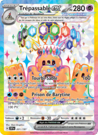 Trépassable-ex 221/252 Pokémon EV08 : Étincelles Déferlantes - Français