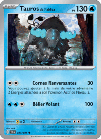 Tauros de Paldea 039/252 Pokémon EV08 : Étincelles Déferlantes - Français