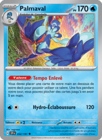 Palmaval 052/252 Pokémon EV08 : Étincelles Déferlantes - Français