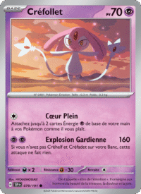 Créfollet 079/252 Pokémon EV08 : Étincelles Déferlantes - Français