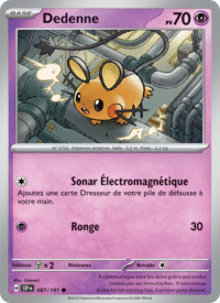 Dedenne 087/252 Pokémon EV08 : Étincelles Déferlantes - Français