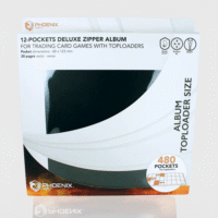 Portfolio Zippé 480 cartes avec toploaders 12 cases par face - Phoenix Shield