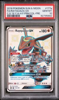 PSA 10 Rayquaza Gx 177a/168 Pokémon SL07 : Tempête Céleste - Français